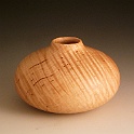 Tiger Maple Vase  Hollow Form, Tiger Maple, 4.5"x2.75", 09/2008